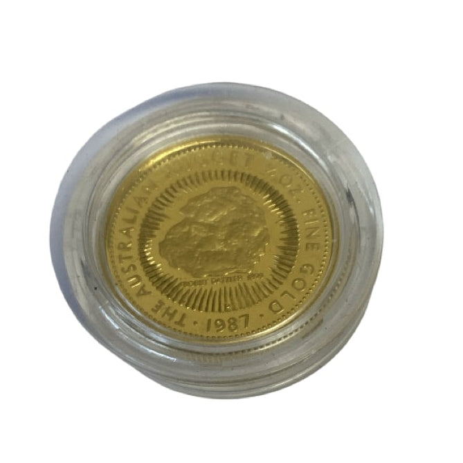 1989 Perth Mint Proof Nugget Gold Coin 1/2oz $50